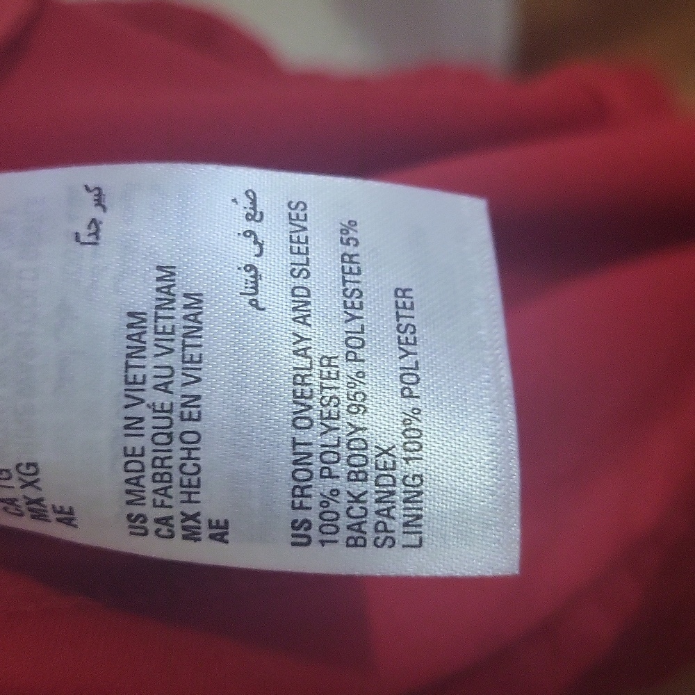 Charter Club Red Pleated Mandarin Collar Blouse - Picture 5 of 6
